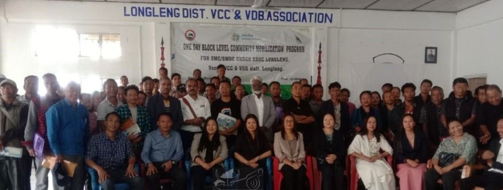 Officials and participants during a one day block level community mobilization training for SMC and SMDC held at Longleng. (DIPR Photo)